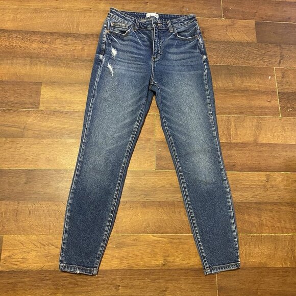 Cello Skinny Jeans Size 3 Denim Distressed Mid Rise Acid Wash - Picture 1 of 4